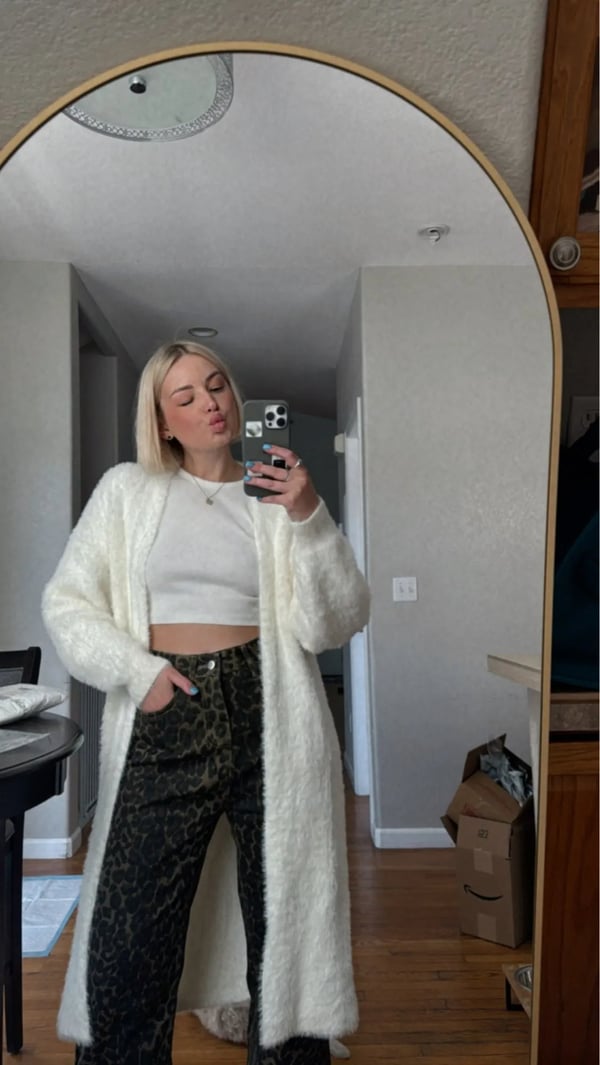 2025 Viral Jeans mit Leopardenmuster