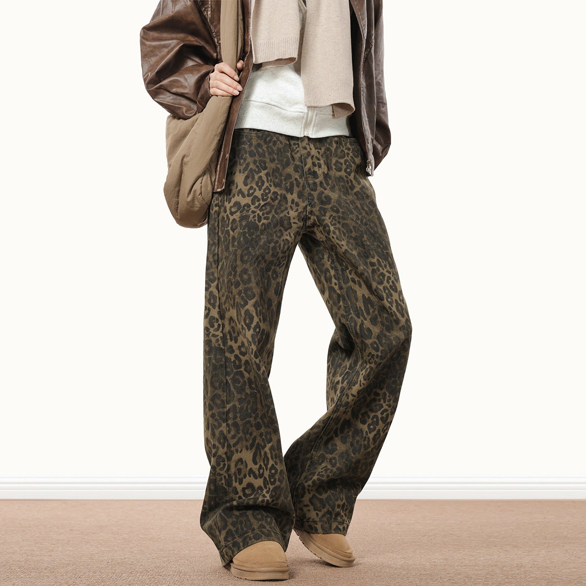 2025 Viral Jeans mit Leopardenmuster