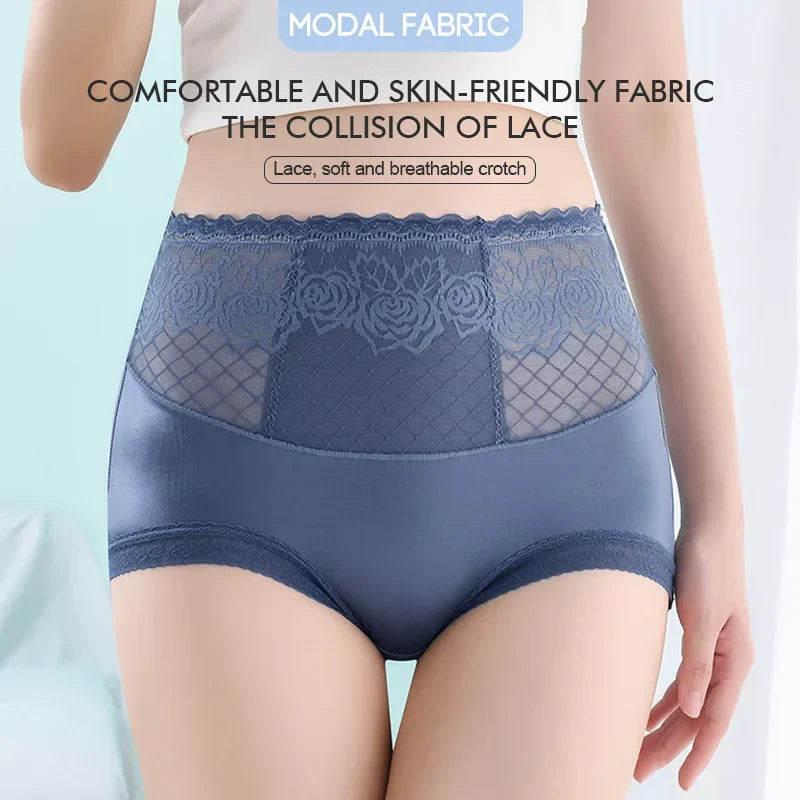 ⏳Begrenzte Zeit 50% Rabatt💥Hohe Taille Anti-Side Leakage Spitze Höschen