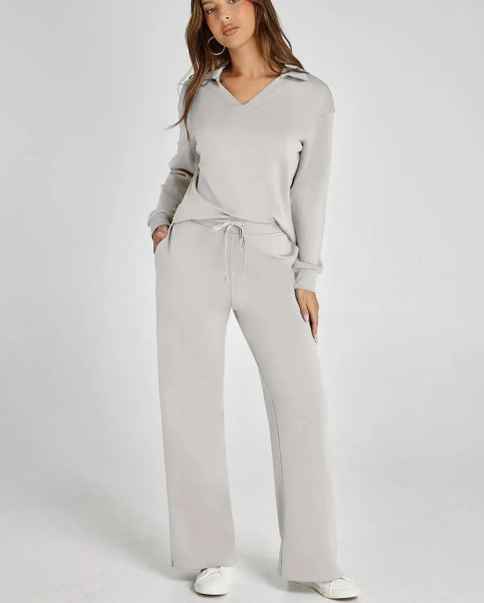 ⏰Bis zu 49 % Rabatt!🔥Damen 2-teilige Sets, lässige Langarm-Sweatanzüge