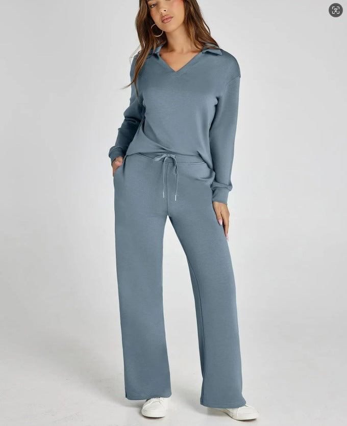 ⏰Bis zu 49 % Rabatt!🔥Damen 2-teilige Sets, lässige Langarm-Sweatanzüge