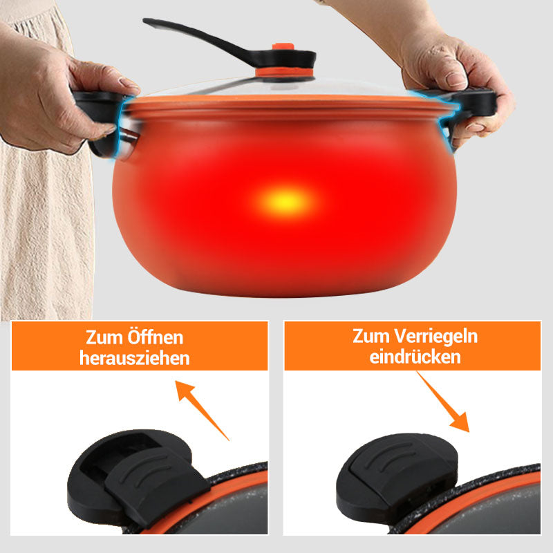 🔥Zeitlich begrenzt 50% RABATT🥗🍲Mikro-Schnellkochtopf mit großem Fassungsvermögen🍲🍲