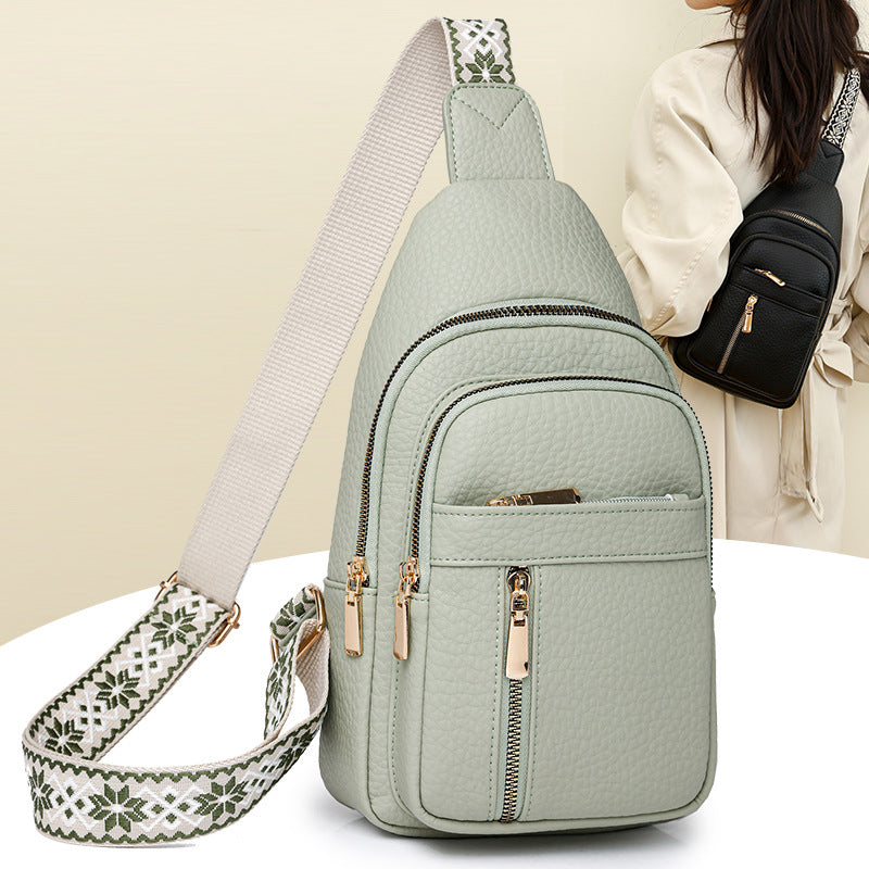 🔥50 % RABATT🔥Brusttasche aus Vintage-PU-Leder für Damen
