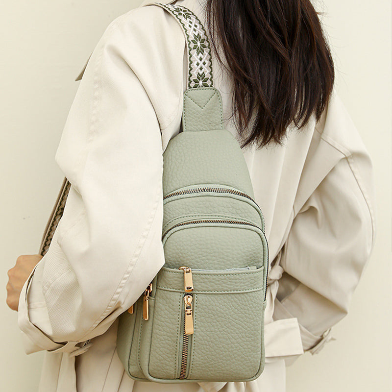 🔥50 % RABATT🔥Brusttasche aus Vintage-PU-Leder für Damen
