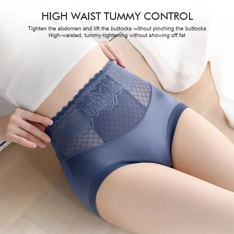 ⏳Begrenzte Zeit 50% Rabatt💥Hohe Taille Anti-Side Leakage Spitze Höschen