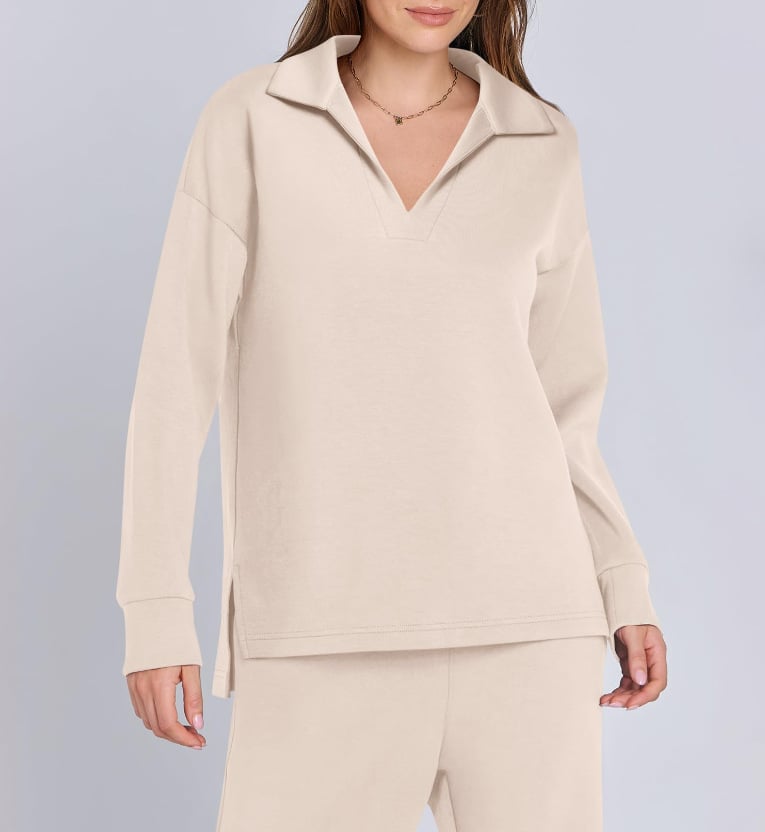 ⏰Bis zu 49 % Rabatt!🔥Damen 2-teilige Sets, lässige Langarm-Sweatanzüge