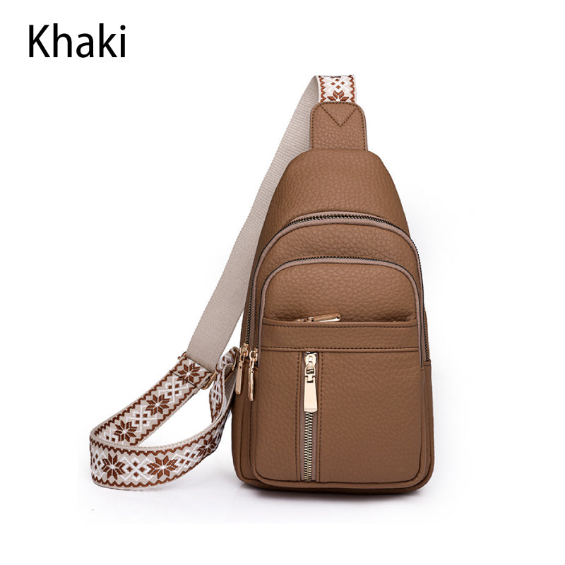 🔥50 % RABATT🔥Brusttasche aus Vintage-PU-Leder für Damen
