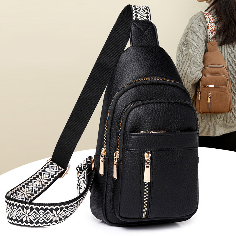 🔥50 % RABATT🔥Brusttasche aus Vintage-PU-Leder für Damen