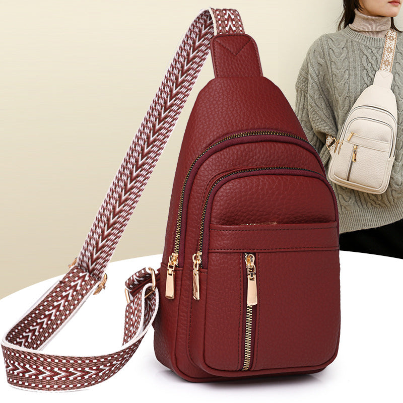 🔥50 % RABATT🔥Brusttasche aus Vintage-PU-Leder für Damen