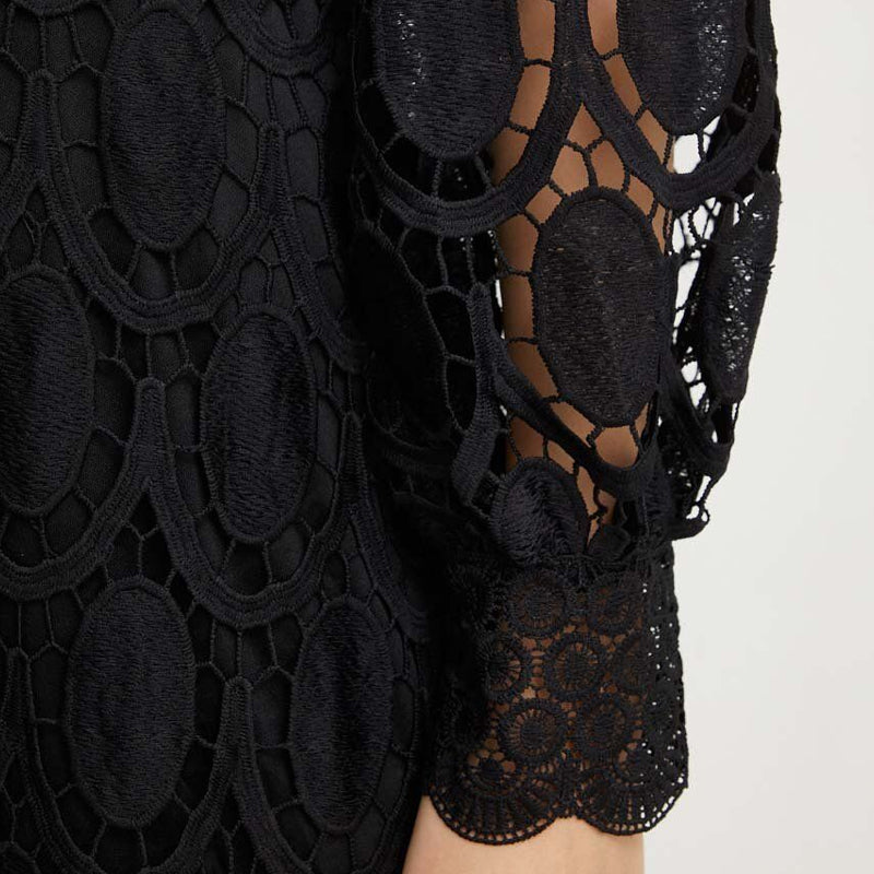 Was soll ich morgen anziehen?✨Elegantes Langarm Spitzenkleid für Damen