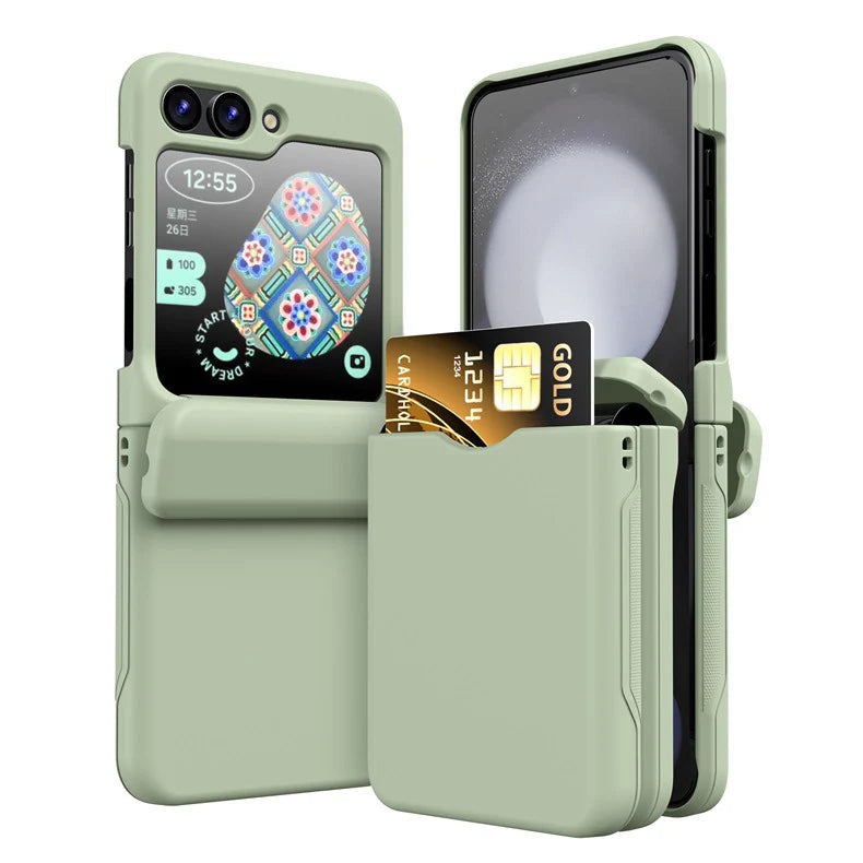 Handy-Schutzhülle mit Kartenhalter für Samsung Galaxy Flip 5/4/3