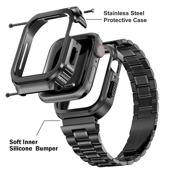 đ„50% Rabattđ„Mode-Edelstahl-Armband Legierung Fall fĂŒr Apple Watch