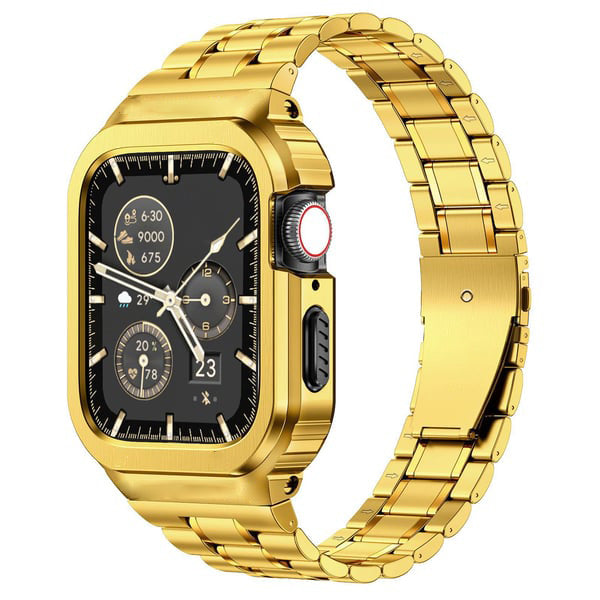 đ„50% Rabattđ„Mode-Edelstahl-Armband Legierung Fall fĂŒr Apple Watch