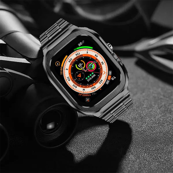 đ„50% Rabattđ„Mode-Edelstahl-Armband Legierung Fall fĂŒr Apple Watch