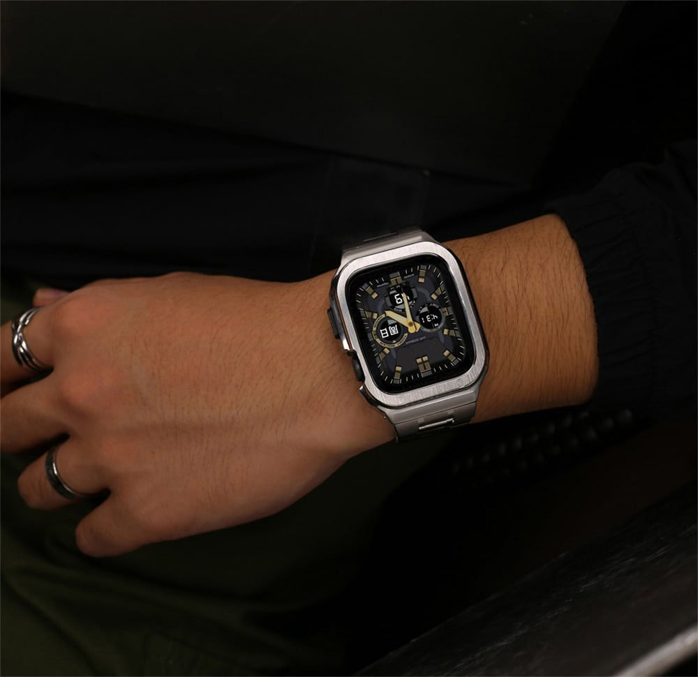 đ„50% Rabattđ„Mode-Edelstahl-Armband Legierung Fall fĂŒr Apple Watch