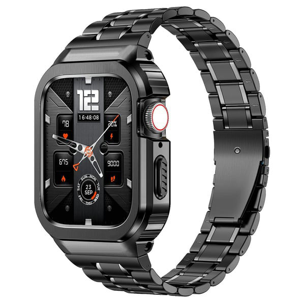 đ„50% Rabattđ„Mode-Edelstahl-Armband Legierung Fall fĂŒr Apple Watch