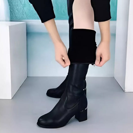🌸Zeitlich begrenzt 50% Rabatt ✨Herbst-Winter-Serie✨warme Lederstiefel für Damen