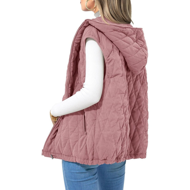 Leichte Weste mit Kapuze für Damen