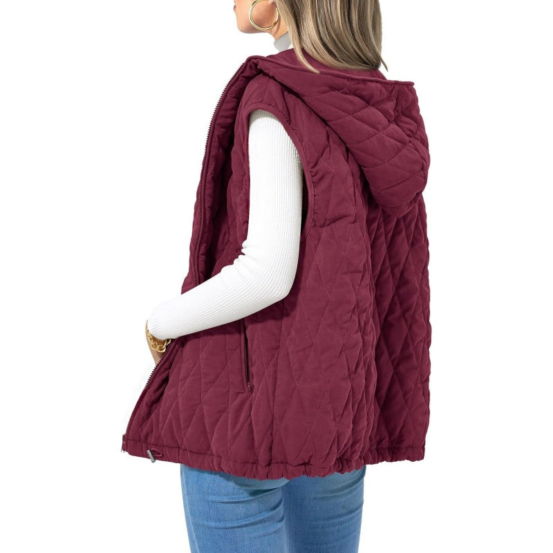 Leichte Weste mit Kapuze für Damen