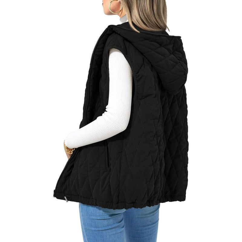 Leichte Weste mit Kapuze für Damen