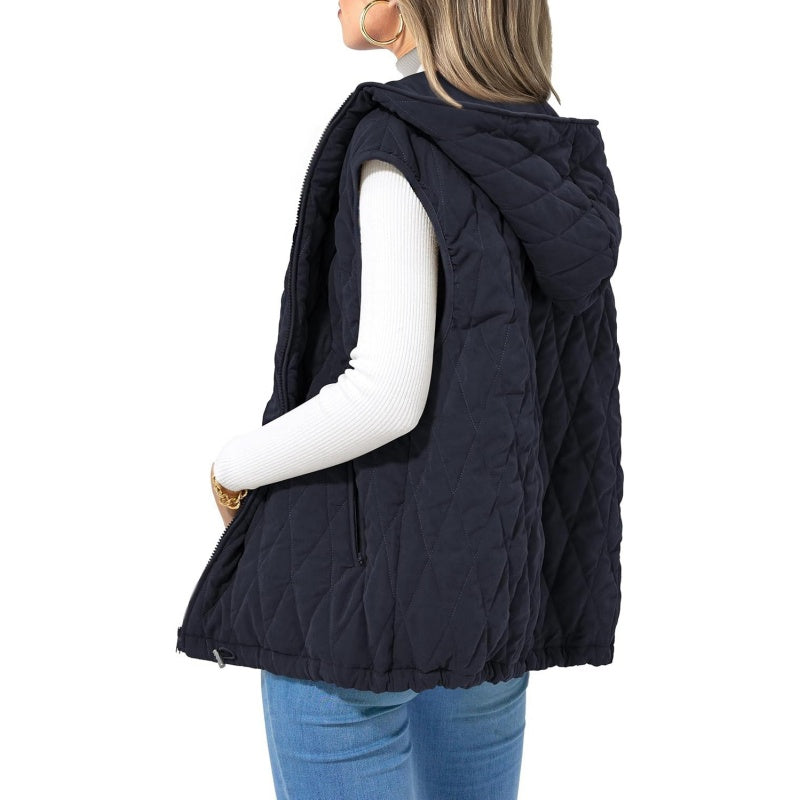 Leichte Weste mit Kapuze für Damen