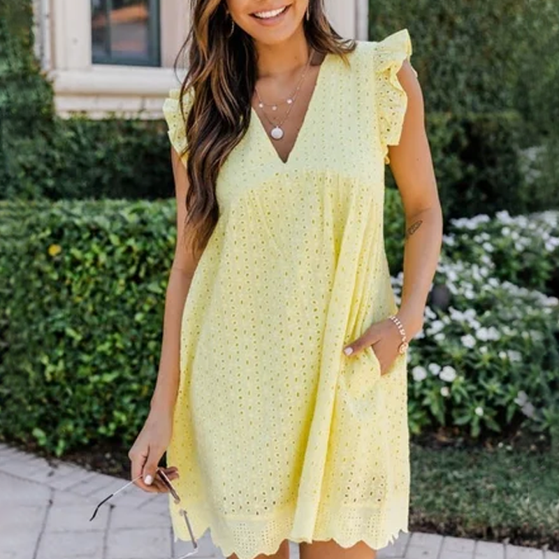 💗Sommeraktion 2025: 49% Rabatt – Elegantes Kleid aus Spitze