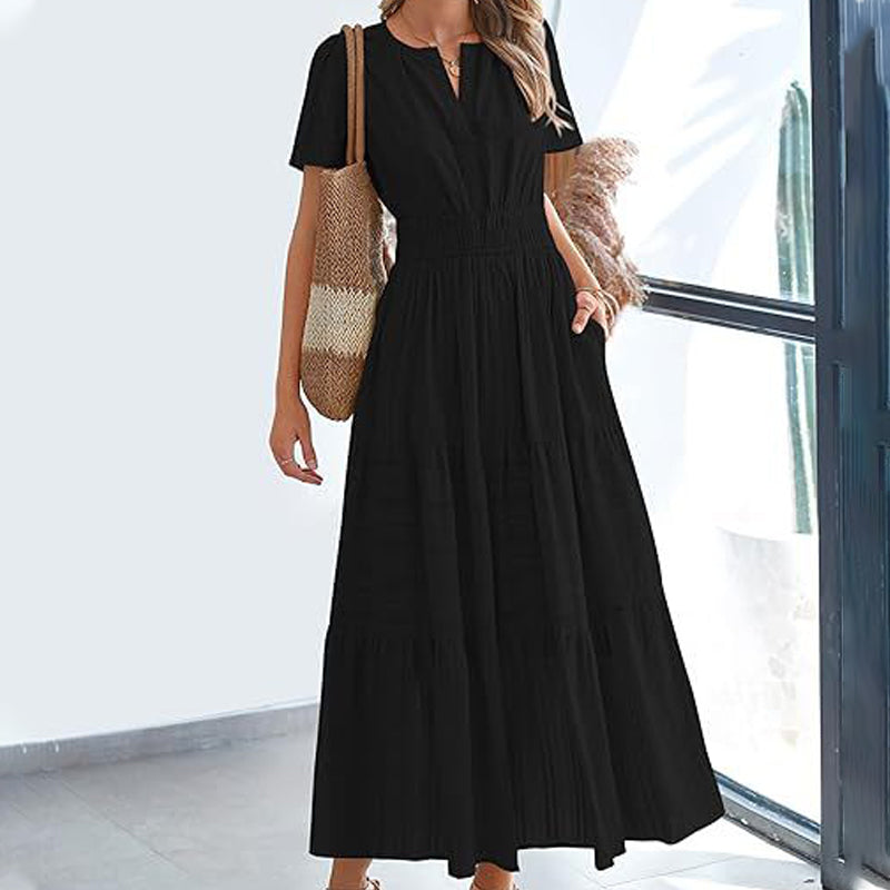 Sommerliches, lässiges Damen-Maxikleid