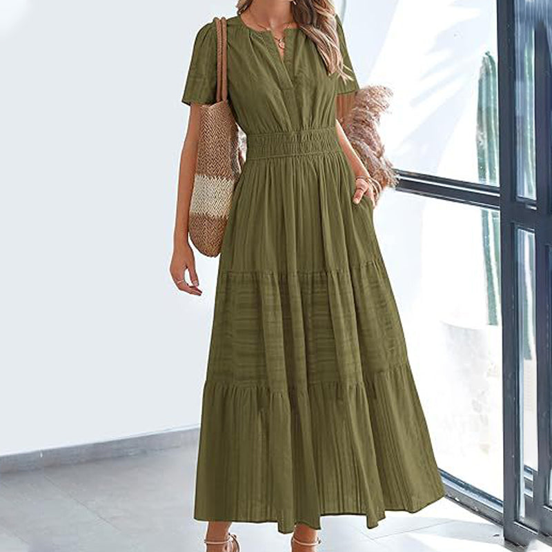 Sommerliches, lässiges Damen-Maxikleid