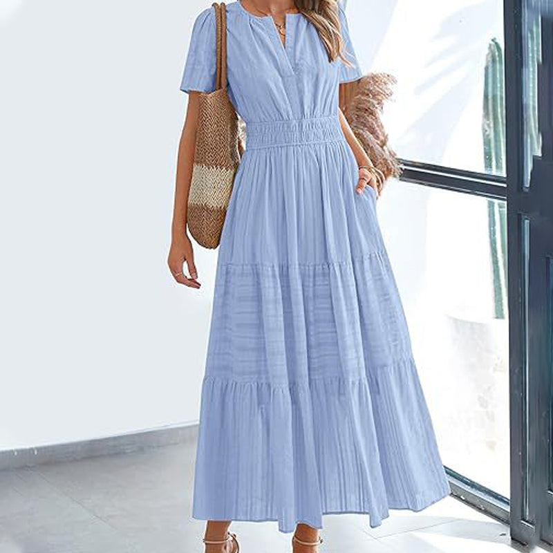 Sommerliches, lässiges Damen-Maxikleid