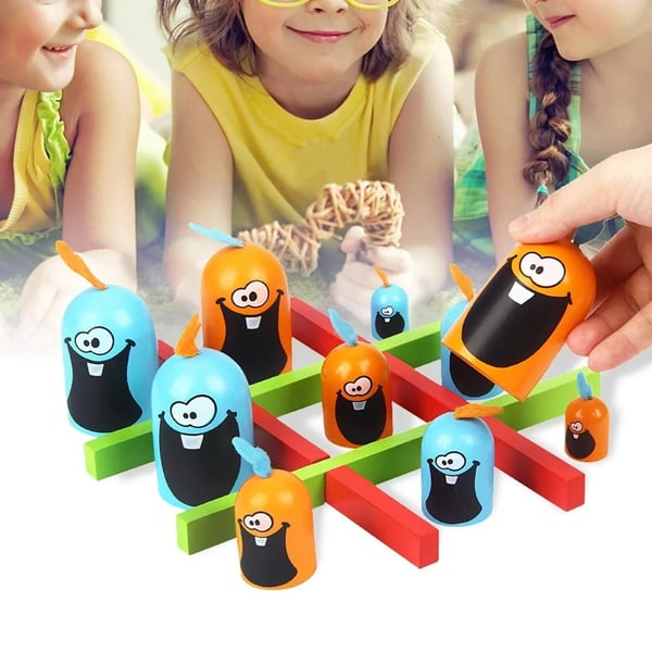 đ„Gobblet Gobblers Eltern-Kind-Puzzle fĂŒr Kinder zur FrĂŒherziehung