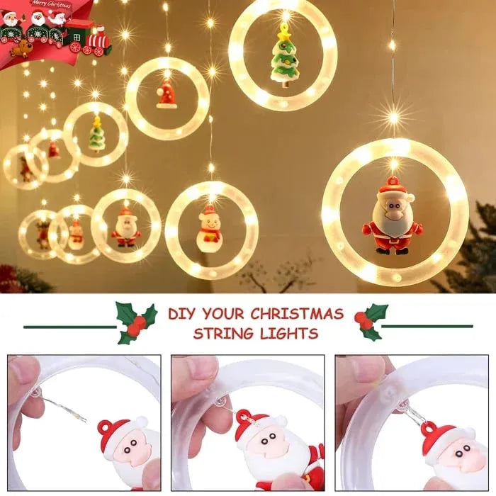 đ
Weihnachtsdekor-Ringlichter