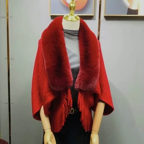 Mode Pelzkragen Schal Mantel(Kaufen Sie 2 gratis Versand)