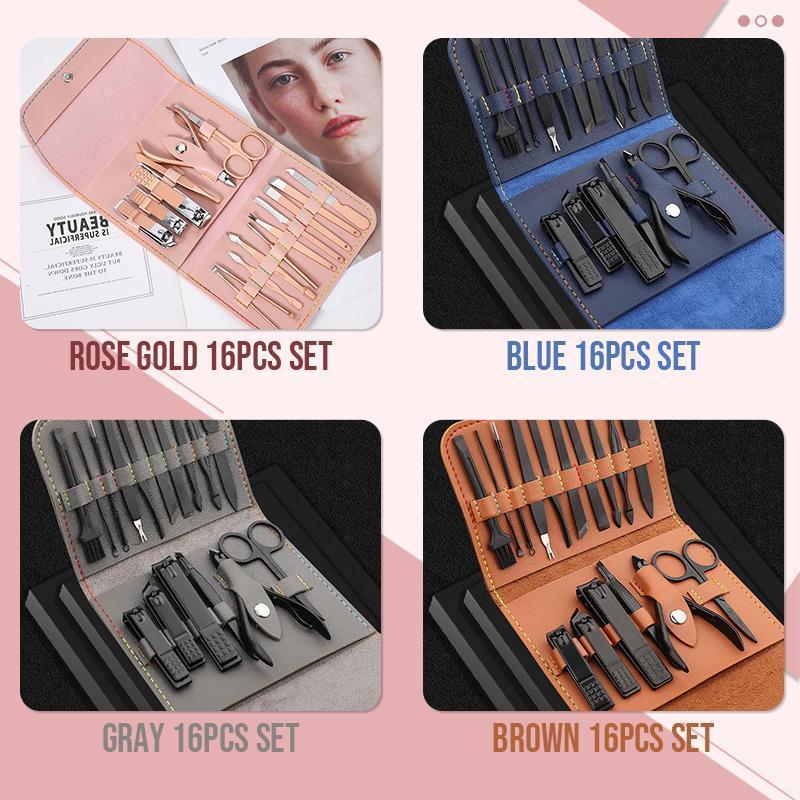 16 PCS Nagelpflege-Set(Zehn Farben)