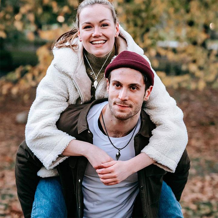 Bestes Geschenk - Liebe passende Halskette