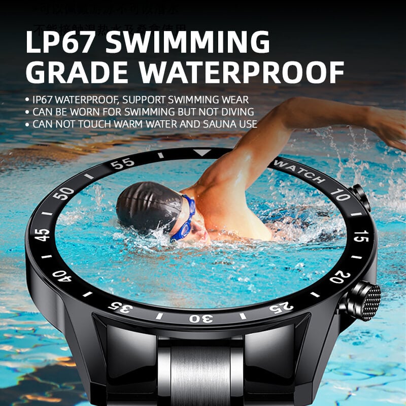 Luxus Herren/Frauen Uhr Bluetooth Anruf IP67 Wasserdicht