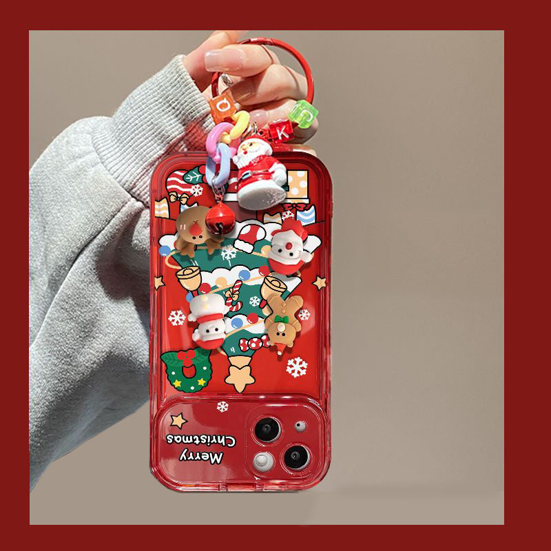 Weihnachtsbaum Anhänger Flip Mirror Case Cover für iPhone