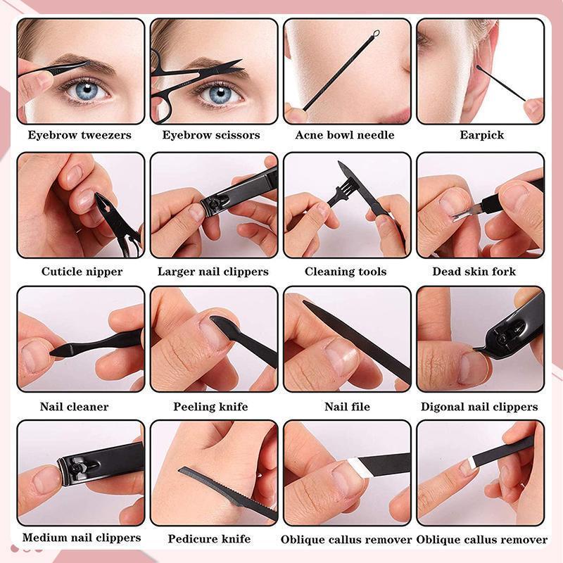 16 PCS Nagelpflege-Set(Zehn Farben)