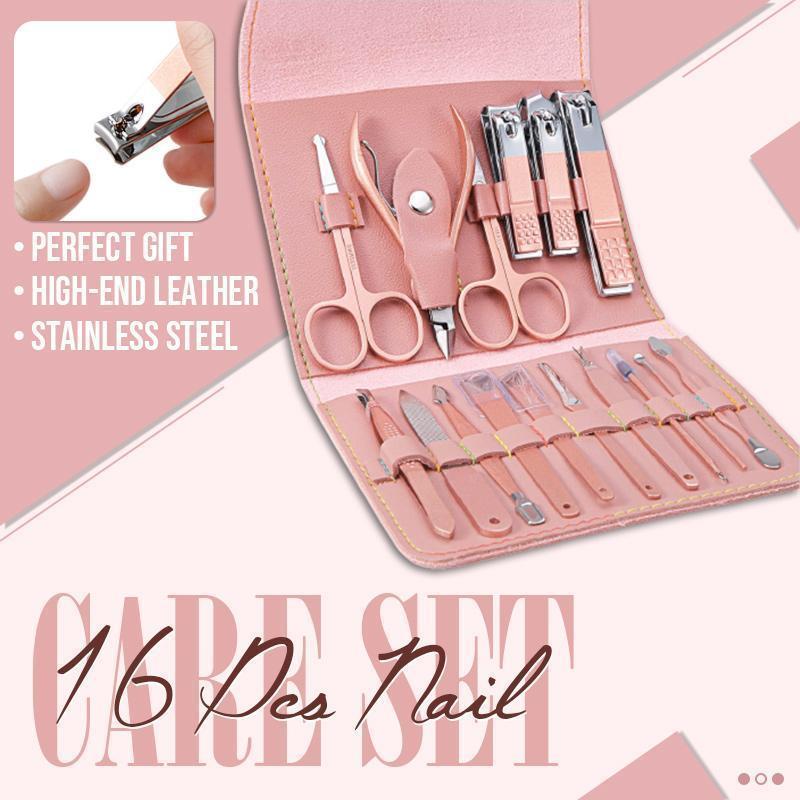 16 PCS Nagelpflege-Set(Zehn Farben)
