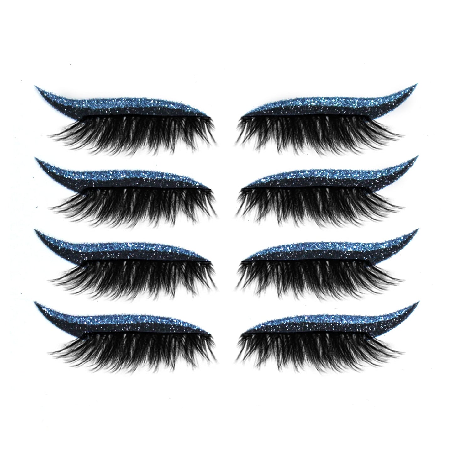Einteiliger und wiederverwendbarer Aufkleber für Eyeliner und Wimpern