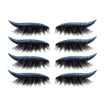 Einteiliger und wiederverwendbarer Aufkleber für Eyeliner und Wimpern