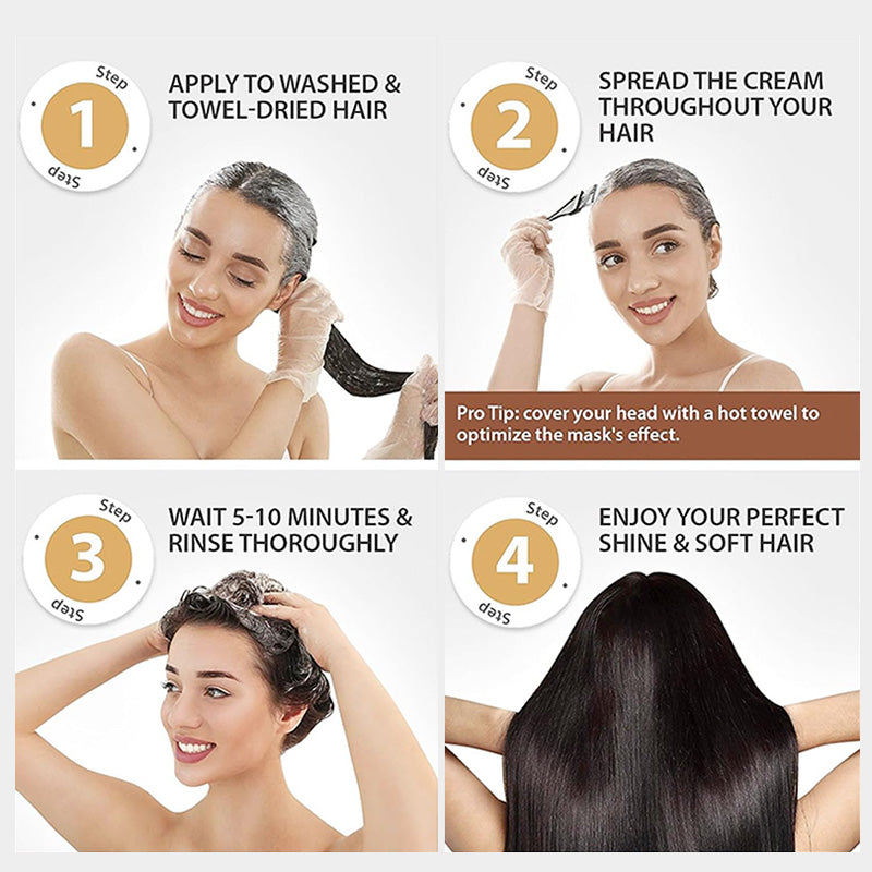 ✨Kaufen Sie mehr sparen Sie mehr✨Luxuriöse Deep Conditioning Kollagen Haarmaske