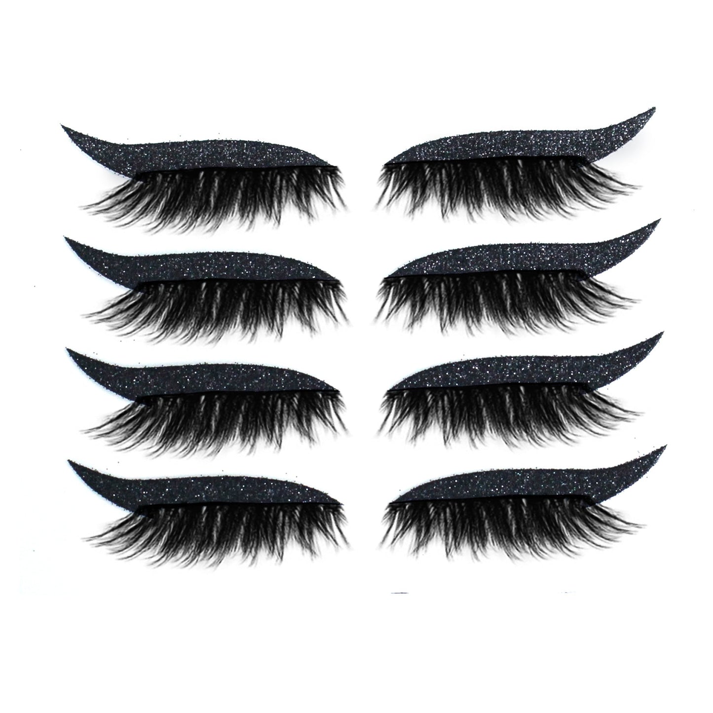 Einteiliger und wiederverwendbarer Aufkleber für Eyeliner und Wimpern