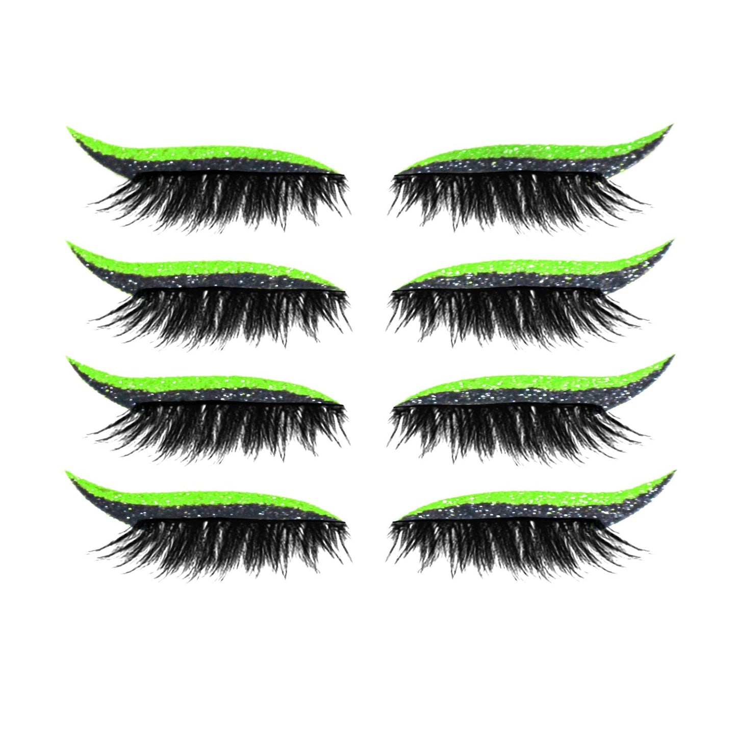 Einteiliger und wiederverwendbarer Aufkleber für Eyeliner und Wimpern