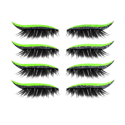 Einteiliger und wiederverwendbarer Aufkleber für Eyeliner und Wimpern