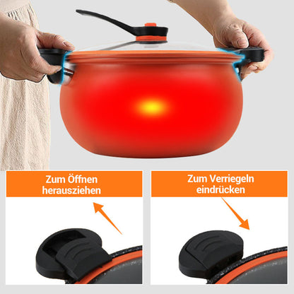 🔥Zeitlich begrenzt 50% RABATT🥗🍲Mikro-Schnellkochtopf mit großem Fassungsvermögen🍲🍲