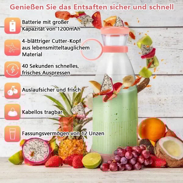 🔥Hot Sale-49% OFF-Fresh Juice Portable Blender(🌟GRATISVERSAND)