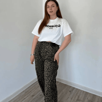 2025 Viral Jeans mit Leopardenmuster