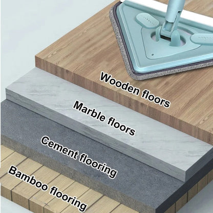 💕Multifunktionaler drehbarer Dreiecksmop mit langem Stiel