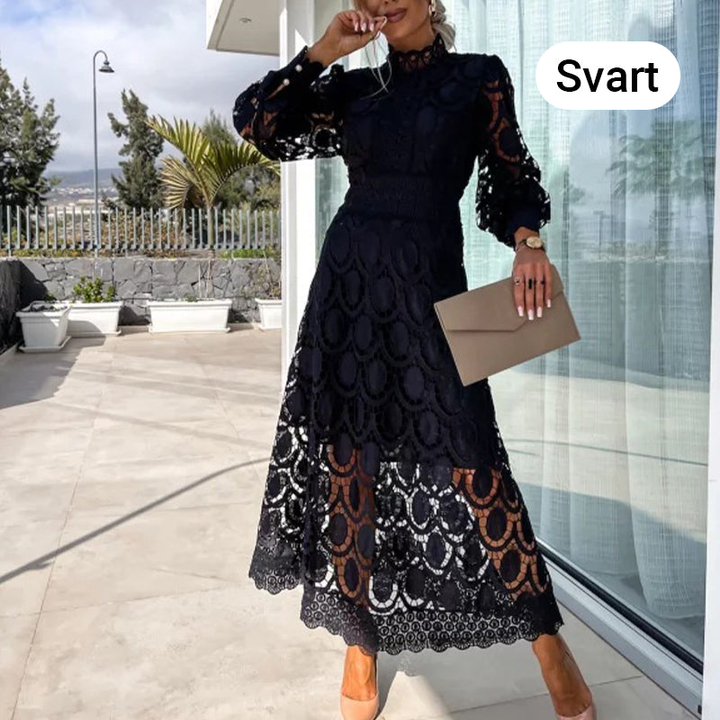 Was soll ich morgen anziehen?✨Elegantes Langarm Spitzenkleid für Damen