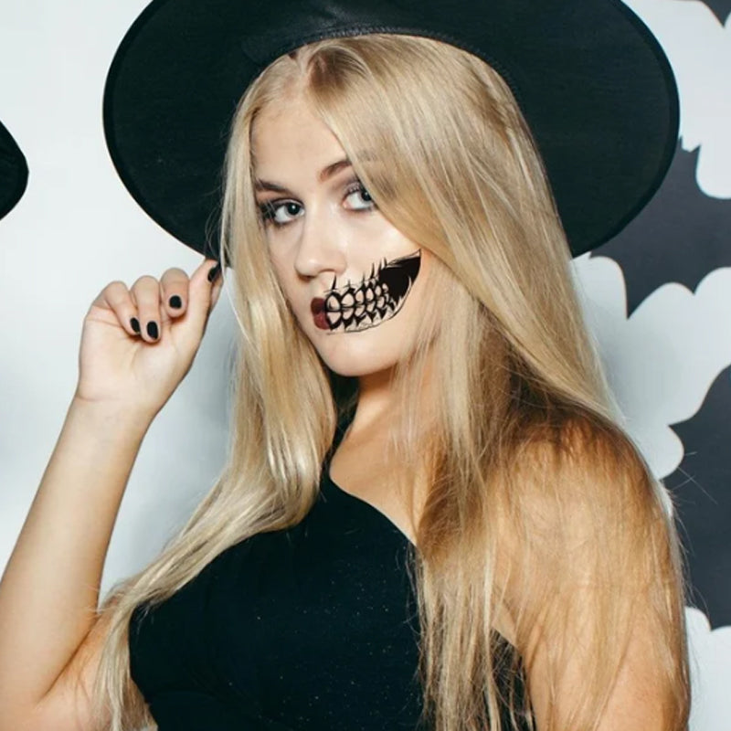 Halloween Prank Makeup Temporäres Tattoo Set